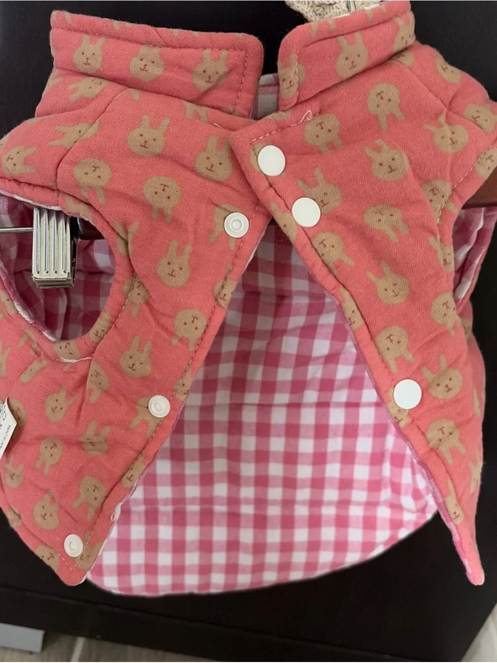 Dog reversable Print Padded Vest - Cute Layering Vest